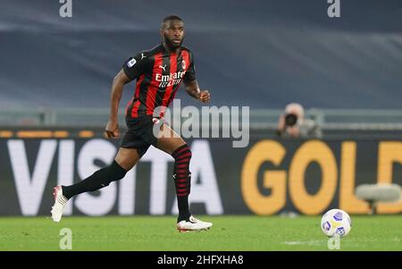 Lapresse - Spada 26 avril 2021 Rome ( Italie ) Sport Soccer A.C.Milan- saison 2020-2021 - série A Lazio vs Milan dans la photo: Tomori Banque D'Images