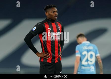 Lapresse - Spada 26 avril 2021 Rome ( Italie ) Sport Soccer A.C.Milan- saison 2020-2021 - série A Lazio vs Milan dans la photo: Rafael Leao Banque D'Images