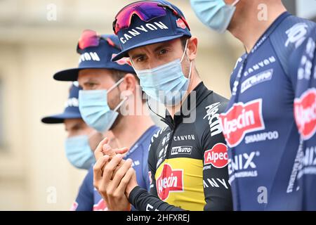 Massimo Paolone/Lapresse 09 mai 2021 Italie Sport Cycling Giro d'Italia 2021 - 104th Edition - Stage 2 - de Stupinigi à Novara dans le pic: DE BONDT Dries (bel) (ALPECIN-FENIX) Banque D'Images