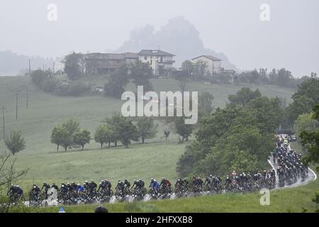 Fabio Ferrari/Lapresse 11 mai 2021 Italie Sport Cycling Giro d'Italia 2021 - 104th Edition - Stage 4 - de Piacenza à Sestola dans la photo: Paysage Banque D'Images