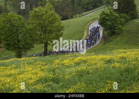 Fabio Ferrari/Lapresse 11 mai 2021 Italie Sport Cycling Giro d'Italia 2021 - 104th Edition - Stage 4 - de Piacenza à Sestola dans la photo: Paysage Banque D'Images