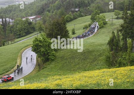 Fabio Ferrari/Lapresse 11 mai 2021 Italie Sport Cycling Giro d'Italia 2021 - 104th Edition - Stage 4 - de Piacenza à Sestola dans la photo: Paysage Banque D'Images