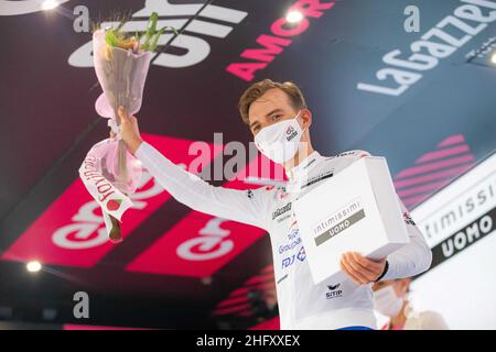 Alessandro Bremec/Lapresse 11 mai 2021 Italie Sport Cycling Giro d'Italia 2021 - 104th Edition - Stage 4 - de Piacenza à Sestola dans le pic: VALTER Attila (HUN) (GROUPAMA - FDJ) Banque D'Images