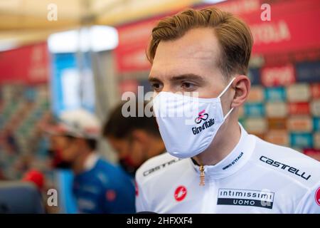 Alessandro Bremec/Lapresse 11 mai 2021 Italie Sport Cycling Giro d'Italia 2021 - 104th Edition - Stage 4 - de Piacenza à Sestola dans le pic: VALTER Attila (HUN) (GROUPAMA - FDJ) Banque D'Images