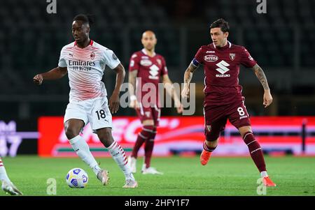 Lapresse - Spada 12 mai 2021 Turin ( Italie ) Sport Soccer AA.C.Milan- saison 2020-2021 - série A Torino vs Milan dans le pic:Meite Banque D'Images