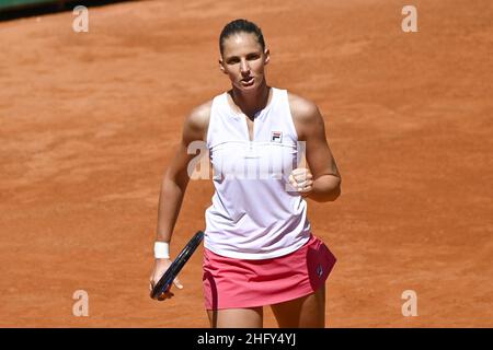 Fabrizio Corradetti - Lapresse 15/05/2021 Roma (Italie) Sport tennis semi-fin Karolina Pliskova (CZE) vs Petra Martic (CRO) Internazionali BNL d'Italia 2021 dans le pic: Karolina Pliskova Banque D'Images