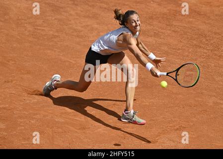 Fabrizio Corradetti - Lapresse 15/05/2021 Roma (Italie) Sport tennis semi-fin Karolina Pliskova (CZE) vs Petra Martic (CRO) Internazionali BNL d'Italia 2021 dans le pic: Petra Martic Banque D'Images