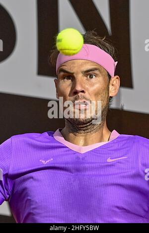 Fabrizio Corradetti - Lapresse 15/05/2021 Roma (Italie) Sport tennis semi-fin Reilly Opelka (USA) vs Rafael Nadal (ESP) Internazionali BNL d'Italia 2021 dans le pic: Rafael Nadal Banque D'Images