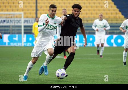 Michele Nucci/Lapresse 16 mai 2021 - Parme, Italie football Parme Calcio 1913 vs Sassuolo U.S. Italian football Championship League A TIM 2020/2021 - Stade Ennio Tardini dans le pic: Banque D'Images