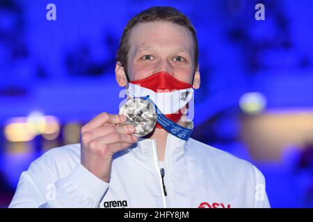 Alfredo Falcone - Lapresse 17 mai 2021 Budapest, Hongrie sport 35th Edition de la natation européenne Open 400m Freestyle Men in the pic:Felix Auboceck Banque D'Images