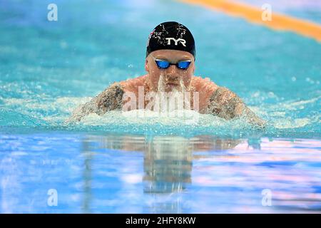 Alfredo Falcone - Lapresse 17 mai 2021 Budapest, Hongrie sport 35th Edition de la natation européenne Open 100m Breastrke men semifinal dans le pic:Adam Peaty Banque D'Images