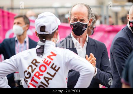 Alessandro Bremec/Lapresse 21 mai 2021 Italie Sport Cyclisme Giro d'Italia 2021 - 104th Edition - Stage 13 - de Ravenne à Vérone dans le pic: Luca Zaia Banque D'Images