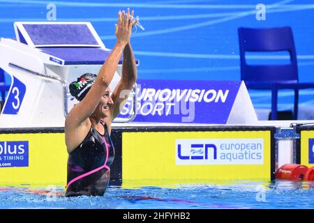 Alfredo Falcone - Lapresse 23 mai 2021 Budapest, Hongrie sport 35th Edition de la natation européenne Open dans le pic:Simona Quagliarella Banque D'Images