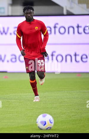 Fabio Rossi/AS Roma/Lapresse 23/05/2021 la Spezia (Italie) Sport Soccer Spezia-Roma Ligue italienne de football série A Tim 2020/2021 - Stadio Comunale Alberto Picco dans le pic: Darboe Banque D'Images