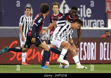 Michele Nucci/Lapresse 23 mai 2021 Bologna, Italie sport - football Bologna F.C. vs Juventus football Club - Championnat italien de football League A TIM 2020/2021 - Renato Dall'Ara Stadium in the pic: Paulo Dybala (Juventus football Club) Banque D'Images