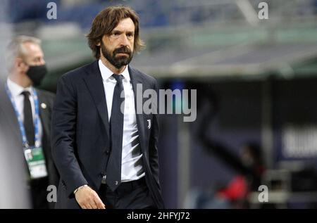 Michele Nucci/Lapresse 23 mai 2021 Bologna, Italie sport - football Bologna F.C. vs Juventus football Club - Championnat italien de football League A TIM 2020/2021 - Renato Dall'Ara Stadium in the pic: Andrea Pirlo (Juventus football Club) Banque D'Images