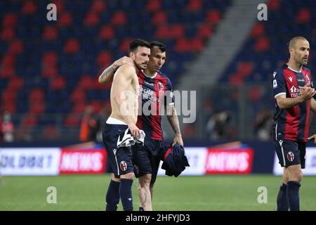 Michele Nucci/Lapresse 23 mai 2021 Bologna, Italie sport - football Bologna F.C. vs Juventus football Club - Championnat italien de football League A TIM 2020/2021 - Stade Renato Dall'Ara dans la photo: Banque D'Images