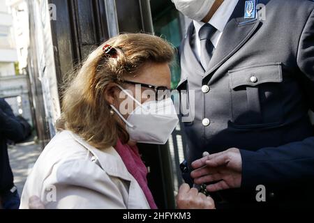 Cecilia Fabiano/ Lapresse 25 mai 2021 Roma (Italie) News : procès Regeni dans le pic : parents de Giulio Regeni avant d'entrer dans le procès Banque D'Images