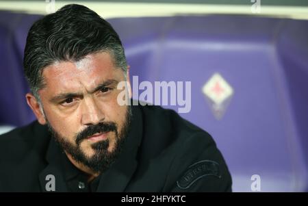 Spada/Lapresse 11 mai 2019 Florence ( Italie ) sport football Fiorentina vs Milan - Italien football Championship League A TIM 2018/2019 - Stade Artemio Franchi dans le pic: Gennaro Gattuso Banque D'Images