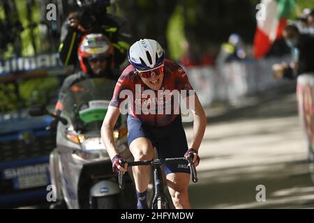 Fabio Ferrari/Lapresse 26 mai 2021 Italie Sport Cycling Giro d'Italia 2021 - 104th Edition - Stage 17 - de Canazei à Sega Di Ala dans le cadre de la photo: MARTIN Daniel (IRL) (PAYS DE DÉPART D'ISRAËL) Banque D'Images