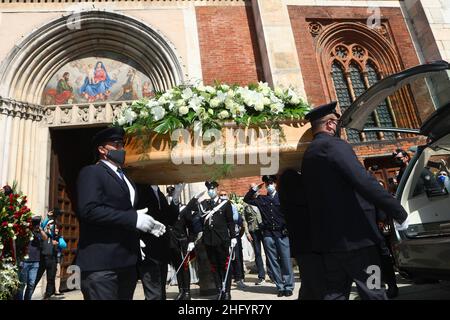 Mairo Cinquetti - Lapresse 29 mai 2021 Milan - Italie Actualités funérailles de Carla Fraci à San Marco Churc à Milan Banque D'Images