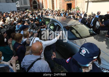 Mairo Cinquetti - Lapresse 29 mai 2021 Milan - Italie Actualités funérailles de Carla Fraci dans l'église San Marco de Milan Banque D'Images