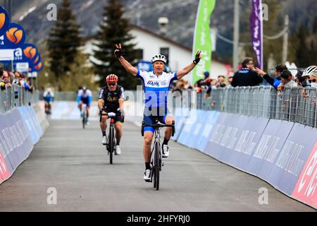 Foto Lapresse/Alessandro Garofalo 29 maggio 2021 Sport Ciclismo Giro d'Italia 2021 – Giro E Nella foto: Tappa 20 Madesimo - Valle Spluga/Alpe Motta photo Lapresse/Alessandro Garofalo 29 mai 2021 Sport Cycling Giro d'Italia 2021 – Giro E dans le pic: 20th scène Madesta Motta - Valle Spluga - Alpe Banque D'Images