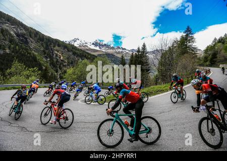 Foto Lapresse/Alessandro Garofalo 29 maggio 2021 Sport Ciclismo Giro d'Italia 2021 – Giro E Nella foto: Tappa 20 Madesimo - Valle Spluga/Alpe Motta photo Lapresse/Alessandro Garofalo 29 mai 2021 Sport Cycling Giro d'Italia 2021 – Giro E dans le pic: 20th scène Madesta Motta - Valle Spluga - Alpe Banque D'Images