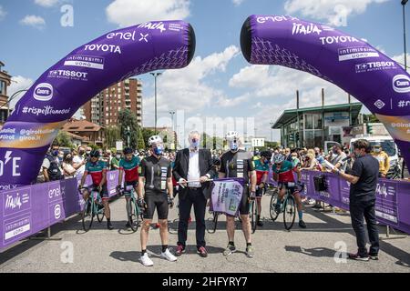 Nicolo Campo/Lapresse 30 mai 2021 Sesto San Giovanni (Milan) (Italie) Sport - Cyclisme Giro d Italia 2021 Giro E - 21 stage de Sesto San Giovanni à Milan Tissot ITT dans le pic: Giro E Stage 21 Banque D'Images