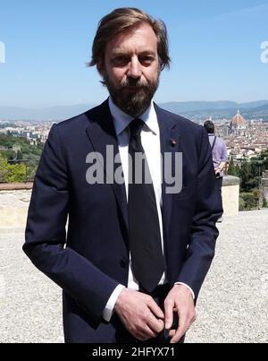 Gianluca Moggi/Nouvelle presse photo/Actualités de Lapresse 4 juin 2021 - Florence, Italie funérailles du duc Amedeo d’Aoste à la basilique San Miniato al Monte dans la photo: Aimone d’Aoste Banque D'Images