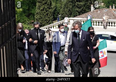 Gianluca Moggi/Nouvelle photo de presse/Actualités de Lapresse 4 juin 2021 - Florence, Italie funérailles du duc Amedeo d’Aoste à la basilique San Miniato al Monte dans le pic: Un moment de la cérémonie Banque D'Images