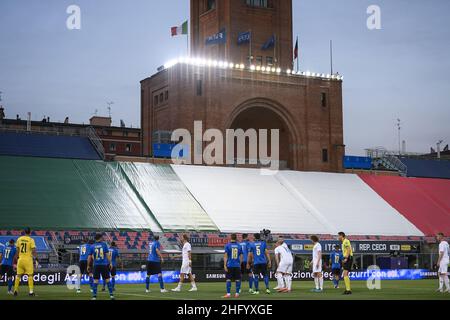 Lapresse - Fabio Ferrari 04 juin 2021 Bologna, Italie sport football Italie contre République tchèque - match amical - Stade 'Dall'Ara' de Bologne.Dans la photo: Donnarumma Banque D'Images