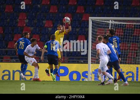 Lapresse - Fabio Ferrari 04 juin 2021 Bologna, Italie sport football Italie contre République tchèque - match amical - Stade 'Dall'Ara' de Bologne.Dans la photo: Donnarumma Banque D'Images