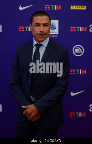 Claudio Furlan/Lapresse 14 juillet 2021 Milan, Italie Sport Soccer Présentation de la série A saison 2021/2022 Calendrier de la ligue Banque D'Images