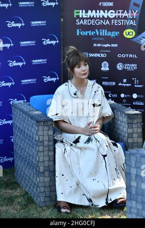 Matteo Rasero/Lapresse 22 juillet 2020 - Santa Margherita di Pula, Italie film de divertissement Italie Festival de la Sardaigne 2021 - édition 4th Photocall Elizabeth Olsen dans le cadre de la photo: Elizabeth Olsen Banque D'Images