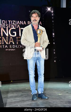 Matteo Rasero/Lapresse 24 juillet 2020 - Santa Margherita di Pula, Italie film de divertissement Italie Festival de la Sardaigne 2021 - édition 4th tapis rouge dans la photo: : Adolfo Margiotta Banque D'Images