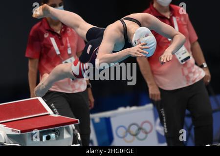 GIAN Mattia d'Alberto / Lapresse 25 juillet 2021 Tokyo Tokyo Jeux Olympiques de 2020 natation dans le pic: Banque D'Images