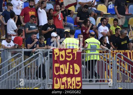 Fabrizio Corradetti / Lapresse 25st juillet 2021 Frosinone, Italie football sportif COMME Roma vs Debrecen - pré-saison 2021/2022 - Benito Stirpe stade dans le pic: Bannière Banque D'Images