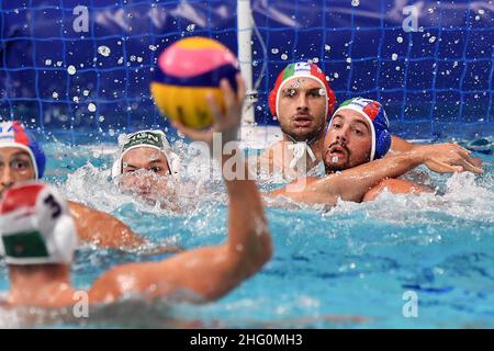 GIAN Mattia d'Alberto / Lapresse 02 août 2021 Tokyo Tokyo Jeux Olympiques 2020 Waterpolo dans le pic: Le jeu Banque D'Images