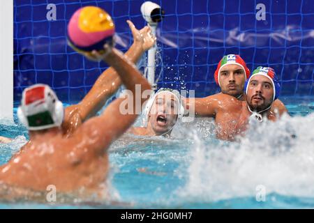 GIAN Mattia d'Alberto / Lapresse 02 août 2021 Tokyo Tokyo Jeux Olympiques 2020 Waterpolo dans le pic: Le jeu Banque D'Images