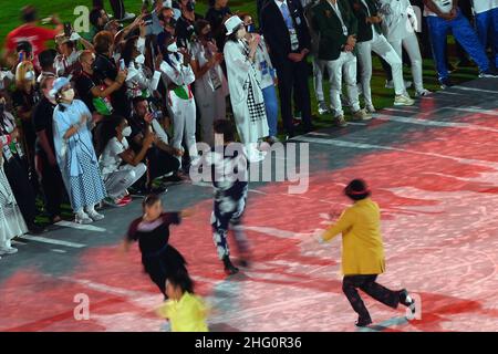 GIAN Mattia d'Alberto / Lapresse 08 août 2021 Tokyo Tokyo Jeux Olympiques 2020 cérémonie de clôture dans le pic: La cérémonie Banque D'Images