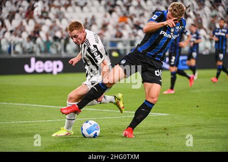 Marco Alpozzi/Lapresse 14 août 2021 Turin, Italie football sportif Juventus vs Atalanta - match d'avant-saison - Stade Allianz sur la photo: Banque D'Images