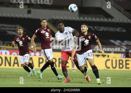 Lapresse - Fabio Ferrari 15 août 2021 Turin, Italie sport de football EXCLUSIF TORINO FC Torino FC vs Cremonese - Italie TIM Cup 2021/2022 - Premier tour - stade 'Olimpico Grande Torino'.Dans la photo: Rauti Banque D'Images