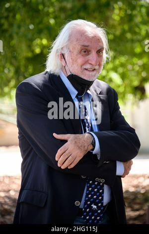 Mauro Scrobogna /Lapresse 26 août 2021 Rome, Italie politique élections municipales Rome - Présentation de la liste Ecodigital de Rome écologiste pour le maire Raggi sur la photo: Alessandro Bianchi lors de la présentation de la liste qui soutient Virginia Raggi pour un second mandat Banque D'Images