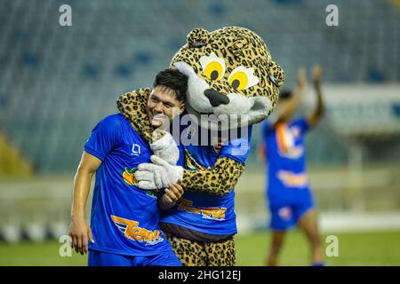 Barueri, Brésil.17th janvier 2022.SP - Barueri - 01/17/2022 - COPA SAO PAULO 2022, WEST X CANAA - les joueurs de l'Ouest célèbrent la victoire à la fin du match contre Canaa au stade Arena Barueri pour le championnat Copa Sao Paulo 2022.Photo: Diogo Reis/AGIF/Sipa USA crédit: SIPA USA/Alay Live News Banque D'Images