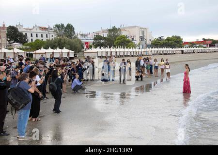 Piergiorgio Pirrone - Lapresse 2021-08-31 Venise 78th Venise Filmfestival Photocall Serena Rossi dans la photo: Serena Rossi Banque D'Images