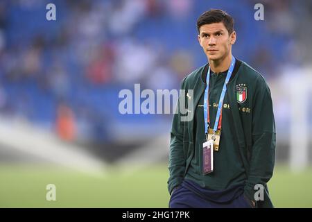 Lapresse - Fabio Ferrari septembre 05 2021 Bâle, Suisse football Italie contre Suisse - Qatar qualifications de la coupe du monde - Stade St. Jakob-Park de Bâle dans le pic:Pessina Banque D'Images