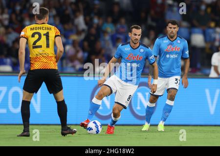 Alessandro Garofalo/Lapresse 06 septembre 2021 Naples, Italie football sportif Napoli vs Benevento - amical - Diego Armando Maradona stade.Dans la photo: Fabian Ruiz (SSC Napoli) Banque D'Images