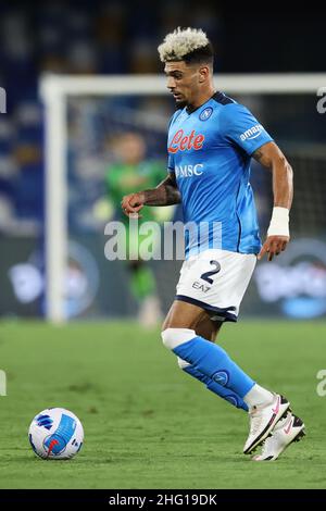 Alessandro Garofalo/Lapresse 06 septembre 2021 Naples, Italie football sportif Napoli vs Benevento - amical - Diego Armando Maradona stade.Dans la photo: Kevin Malcuit (SSC Napoli) Banque D'Images