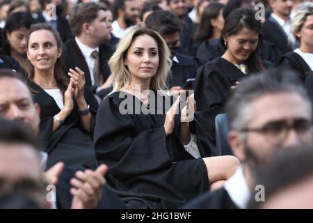 Michele Nucci/Lapresse septembre 2021 - Bologna, Italie cérémonie d'information remise des diplômes aux étudiants de BBS Bologna Business School et du diplôme honorifique à Eric Schmidt ancien PDG de Google Banque D'Images